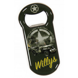 Magnet, Bottle Opener, Jeep, Willys