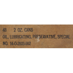 Can, Tin, Oil, Lubrificating, Preservative, Light, 1944