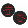 Insignia, Pair, Combined Operations, Embroidered Insignia, Pair, Combined Operations, Embroidered