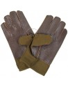 Gloves, Wool, with leather palm