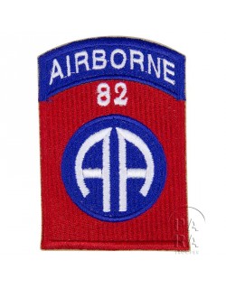 Patch, shoulder, 82nd Airborne Division, numbered 82