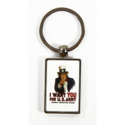 Porte-clés I Want You for US Army, rectangulaire