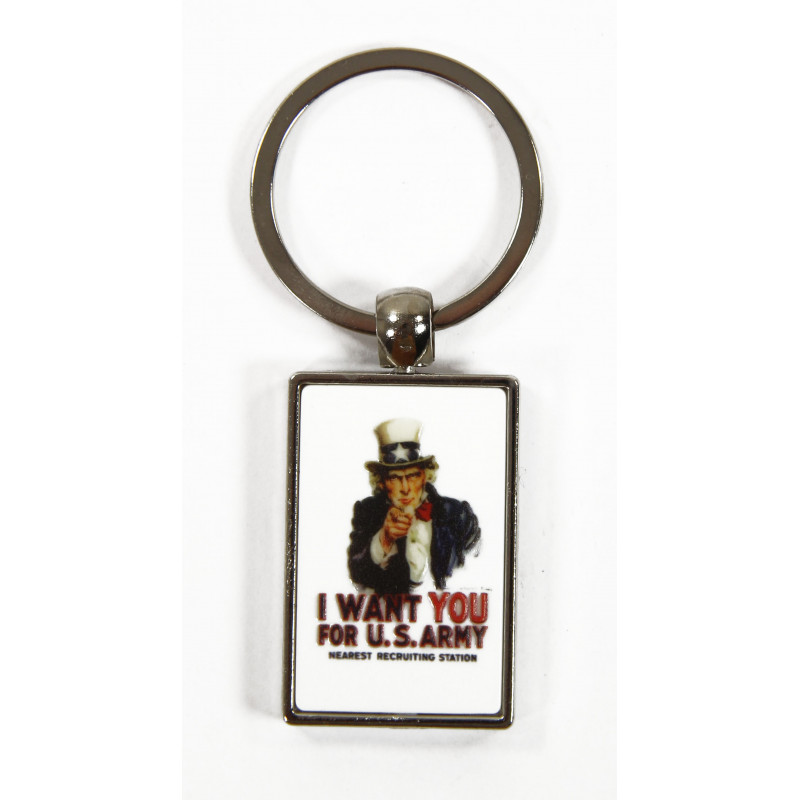 Porte-clés I Want You for US Army, rectangulaire