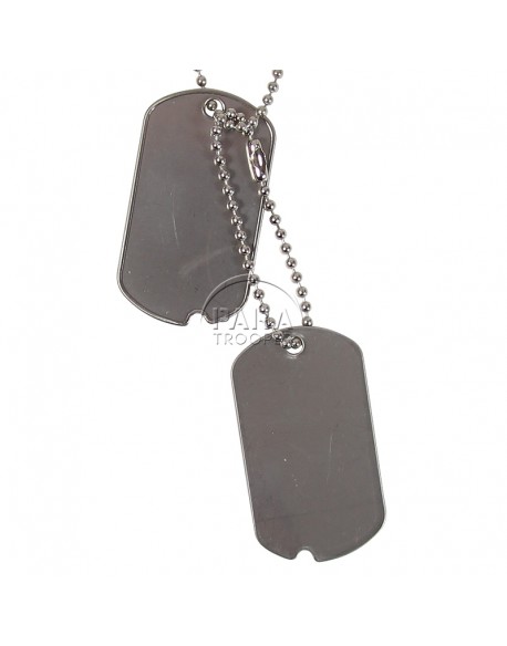Identity tag's: engraved your WWII dog tag's