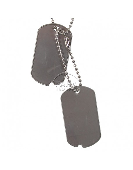Plaques d'identité US à graver (dog tag's), ww2 Plaques d'identité US à graver (dog tag's), ww2