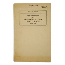 Manuel technique TM 30-480, Handbook on Japanese Military Forces, 1941