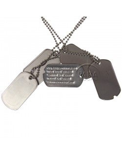 Identity tag's: engraved your WWII dog tag's