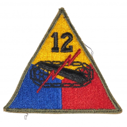 Insigne, 12th Armored Division, 'Hellcat'