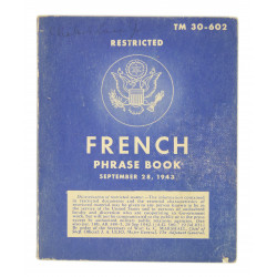 Booklet, French Phrase Book, 1943, Charles Lucas