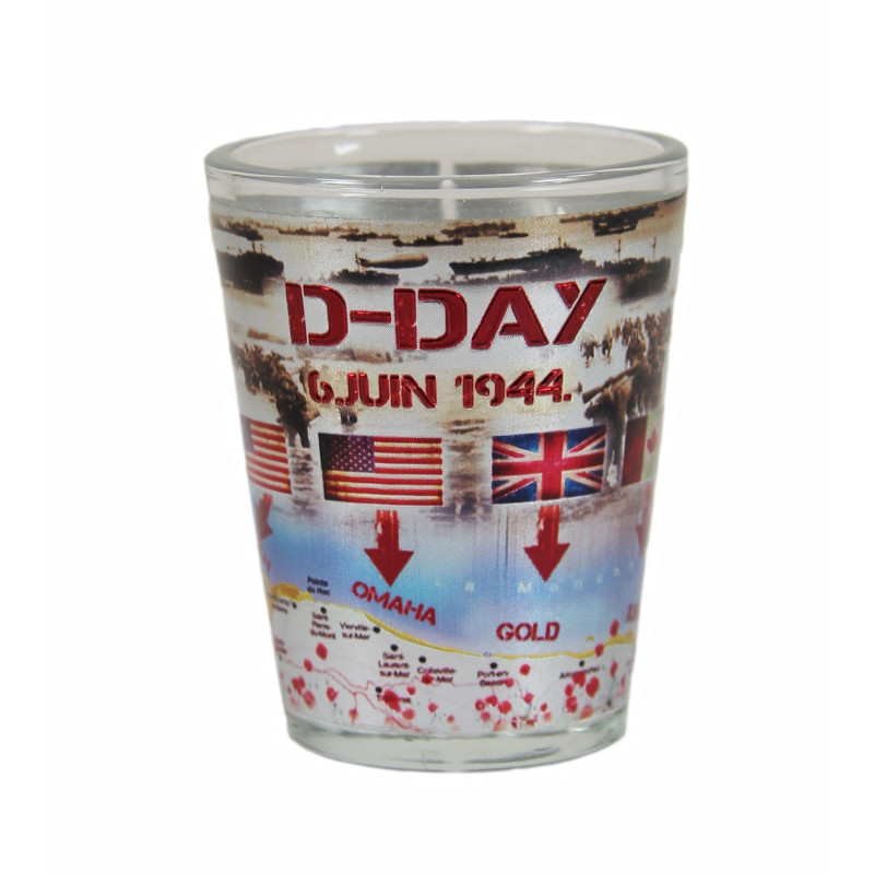 Verre à liqueur D-Day, plages du Débarquement