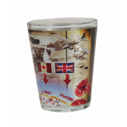 Verre à liqueur D-Day, plages du Débarquement