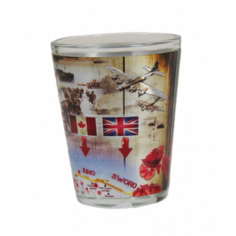 Verre à liqueur D-Day, plages du Débarquement