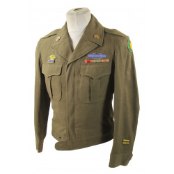 Jacket, Ike, Pfc. Ray Hefner, Co. I, 346th Infantry Regiment, 87th Inf. Div., ETO