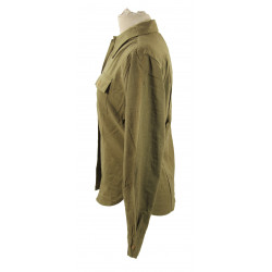 Chemise en flanelle moutarde, femme, Wac / Nurse