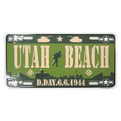 Utah Beach, vehicle plaque