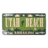 Utah Beach, vehicle plaque Utah Beach, vehicle plaque