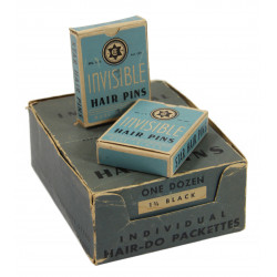 Boîte d'épingles à cheveux, Individual Packettes, INVISIBLE