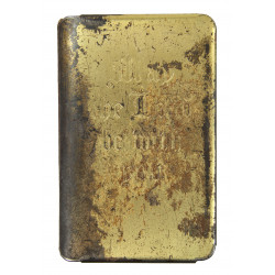 New Testament, Steel Shield, Gold-Plated, "May the Lord be with you"