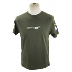 T-shirt mixte, kaki, C-47