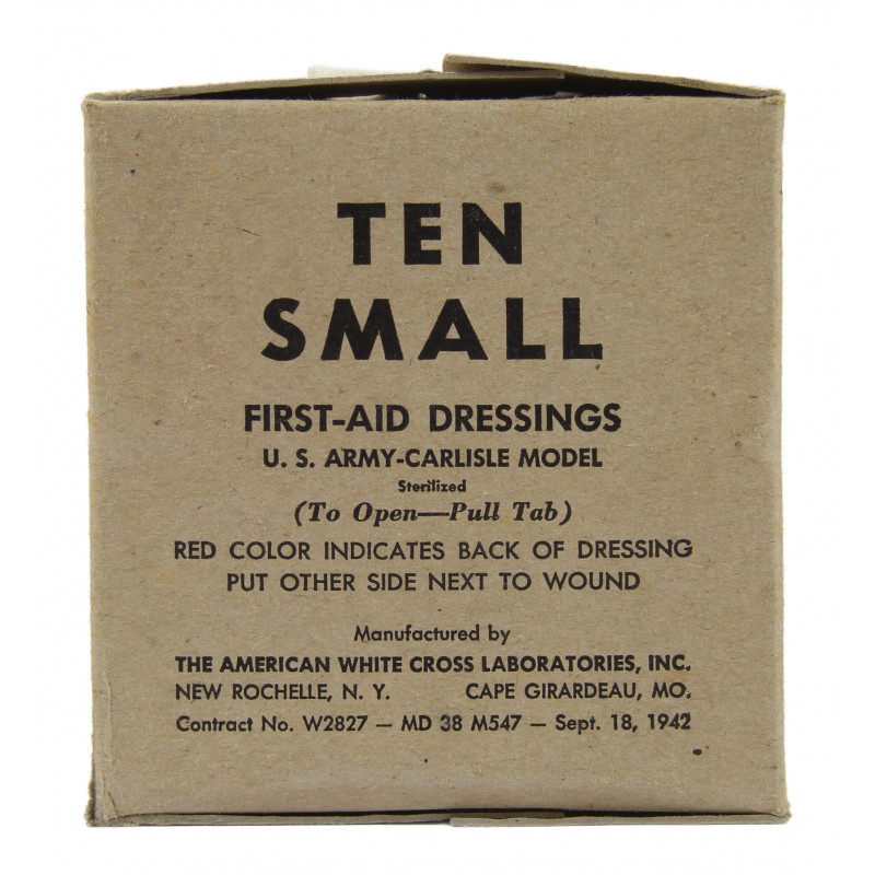 Pansement M42, Small FirstAid Dressing, US Army, Carlisle Model, 1943