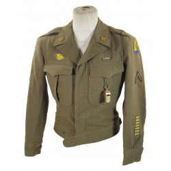 Blouson Ike, Pfc. Alex Perry, MP Platoon, 5th & 103rd Infantry Divisions, ETO