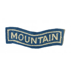 Title, Mountain, 52nd (Lowland) Infantry Division, brodé