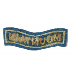 Title, Mountain, 52nd (Lowland) Infantry Division, brodé