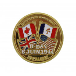 Pièce, drapeaux alliés, Victory, 32mm