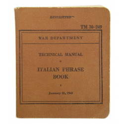 Italian Phrase Book, 1943, Major Allan Harts, 2nd Armored Division, ETO
