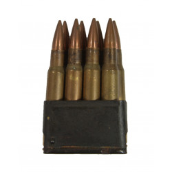 Clip, M1 Rifle, with Cartridges Remington Armory, 1942-1943