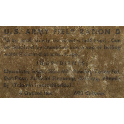 US ARMY FIELD RATION D, HERSHEY CHOCOLATE CORPORATION
