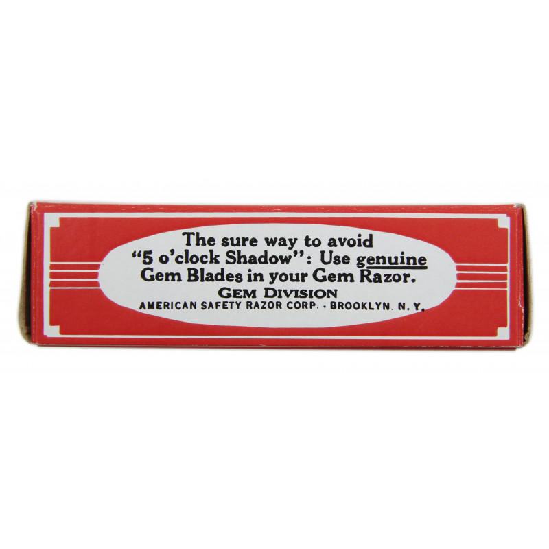 Razor, Safety, Metal, Two piece type, GEM
