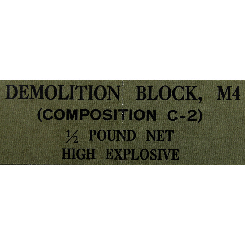 Bloc de démolition M4, composition C-2, reproduction
