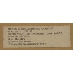 Presidential Unit Citation, PUC, pin back