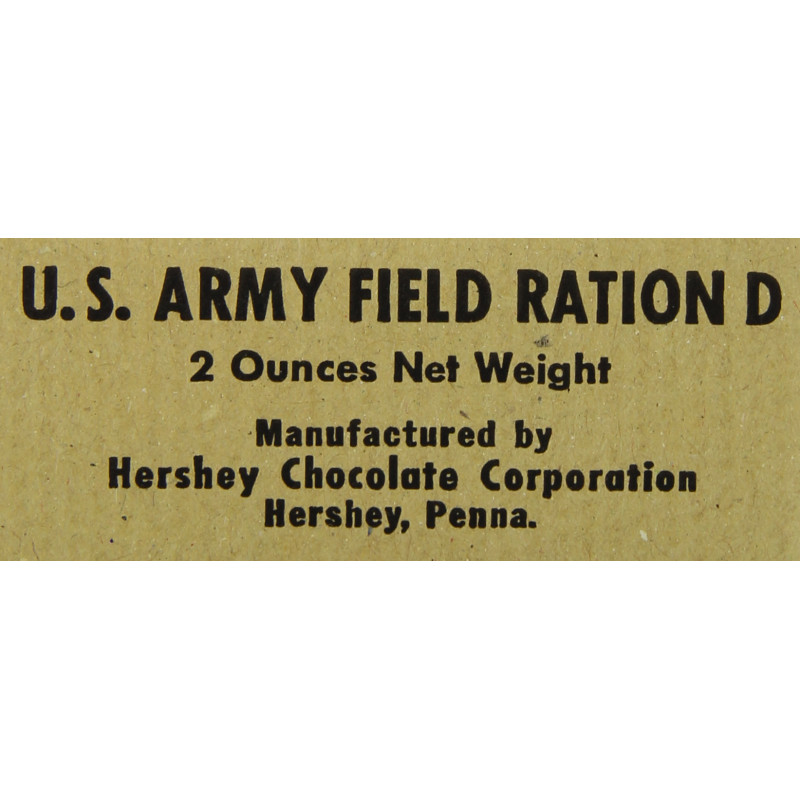 U.S. Army Field Ration D, chocolat, 2 ounces