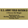 U.S. Army Field Ration D, chocolate, 2 ounces