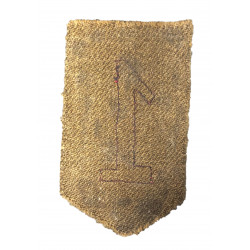 Insigne, 1st Infantry Division, fabrication précoce
