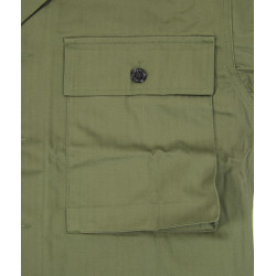 Jacket, Combat, HBT (Herringbone Twill), OD 7