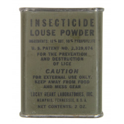 Boîte de poudre insecticide, US Army, OD, pleine