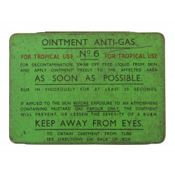 Tin, Anti-Gas Ointment, No. 6, For Tropical Use