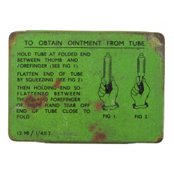 Tin, Anti-Gas Ointment, No. 6, For Tropical Use