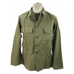 Jacket, HBT (Herringbone Twill), Special, OD 7, US Army, 1943, 38R