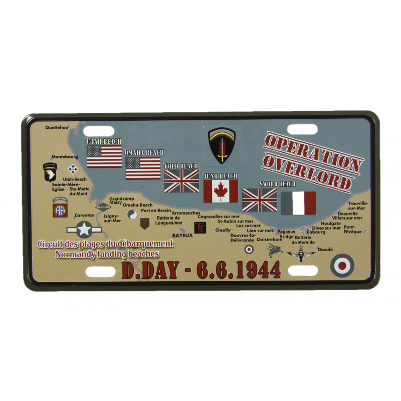 Plate, Landing beaches, miniature