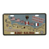 Plate, Landing beaches, miniature Plate, Landing beaches, miniature