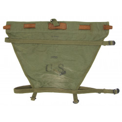 Ensemble triangle et pochette à gamelle OD 7, sac à dos M-1928, 1944