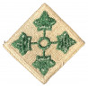 Insigne, 4th Infantry Division, fond blanc