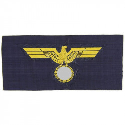 Aigle de poitrine Kriegsmarine, bevo, fond bleu