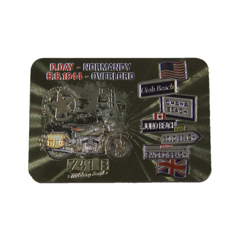 Magnet brillant, D-Day 6.6.1944, recto-verso