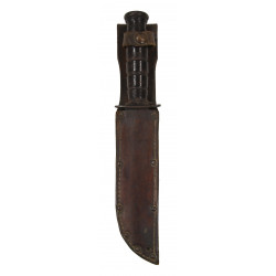 Couteau de combat Camillus, USMC, avec fourreau en cuir