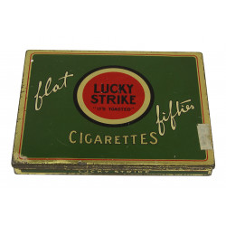Box, Tin, Cigarette, Lucky Strike, Flat Fifties, 1940